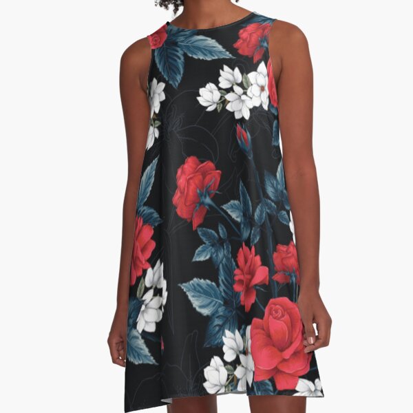 Item preview, Seamless Floral Pattern with Red Rose, Magnolia and Lilly Flowers designed and sold by bestoffers.