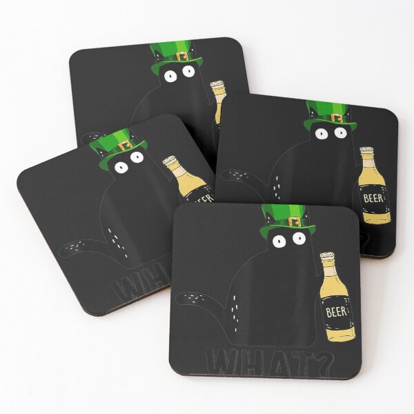 Aperçu de l'œuvre Chat Noir Drôle St Patricks Day Pattys Day Cat Quoi créée et vendue par ALISONABBOTTAU.