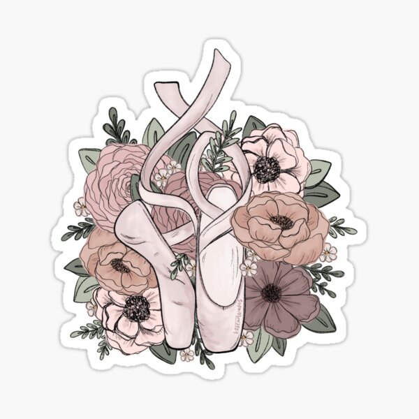 Dancer Florals Sticker