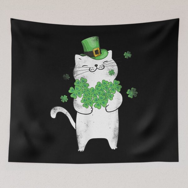 Item preview, Cat Leprechaun Cat Lover Shamrock St Patricks Day designed and sold by Alexanderhishop.