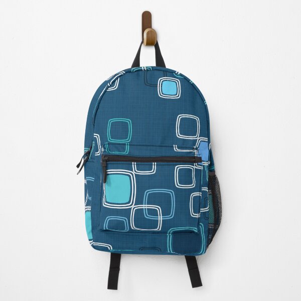Item preview, Modernist Design Classic Blue and Aqua, Atomic Eames era pattern designed and sold by theodoredesign.
