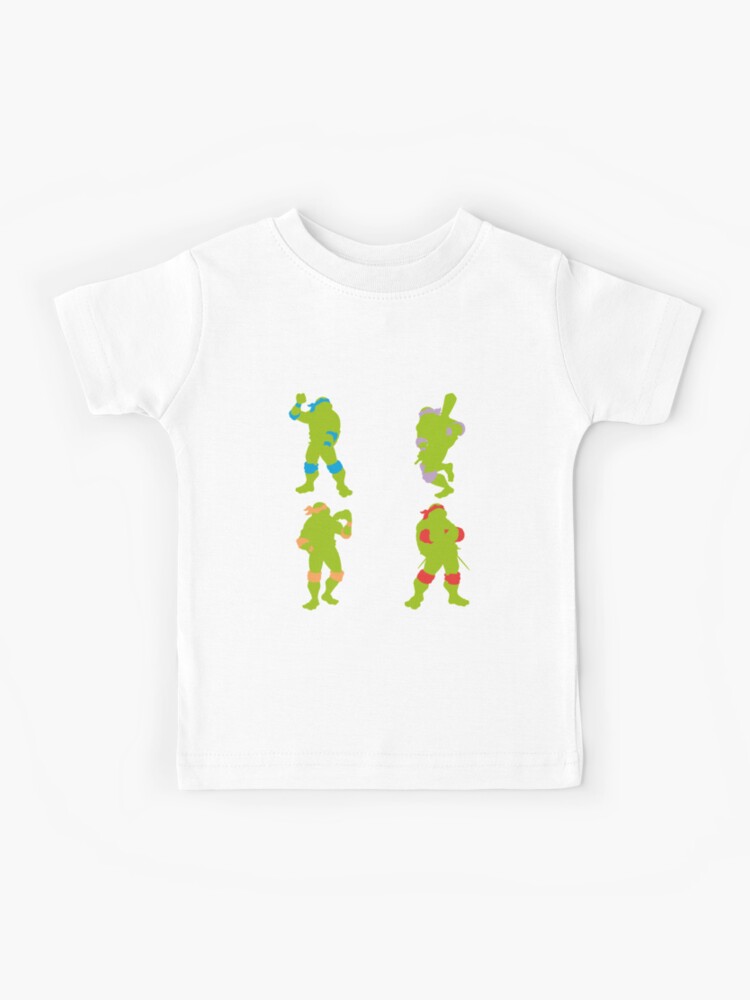Personalized Matching Family TMNT T-shirts White Youth Small