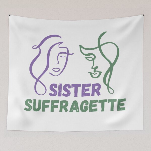 Item preview, Sister Suffragette Deeds Not Words Suffragettes Emmeline Pankhurst Vote for Women Feminist designed and sold by BohoStudio.