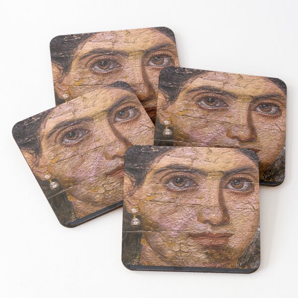 Item preview, Fayum mummy portrait ancient Egypt woman designed and sold by The-Roman-Lady.