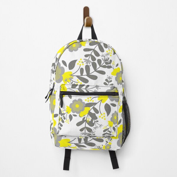 Item preview, Illuminating yellow and ultimate gray Flower Patterns designed and sold by danaJG.