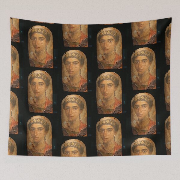 Item preview, Fayum mummy portrait ancient Egypt woman designed and sold by The-Roman-Lady.