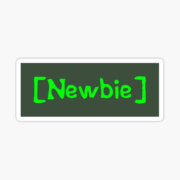 NOOB Newbie Newb Noobs Gamer 80s Retro - Noob - Sticker