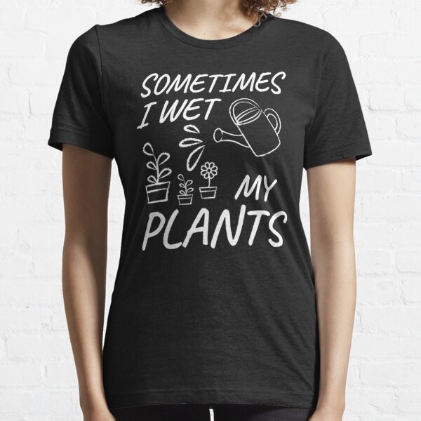 TWZH Women I Make Them Panties Wet Letter Plant Graphic Print T-Shirt