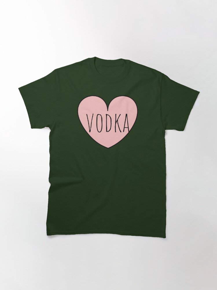 I Love Vodka - Pink Heart Classic T-Shirt for Sale by KarolinaPaz