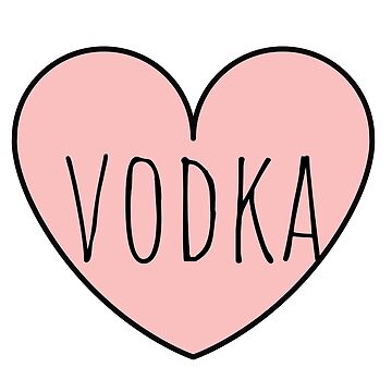 I Love Vodka - Pink Heart Classic T-Shirt for Sale by KarolinaPaz