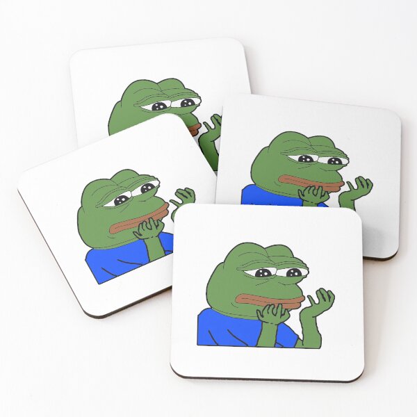Item preview, PepeHands - Sad Frog Emote Design designed and sold by TwoRabbits.