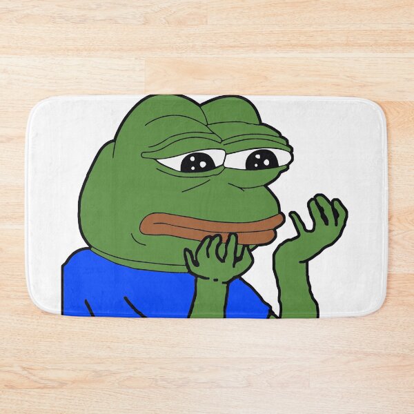 Item preview, PepeHands - Sad Frog Emote Design designed and sold by TwoRabbits.