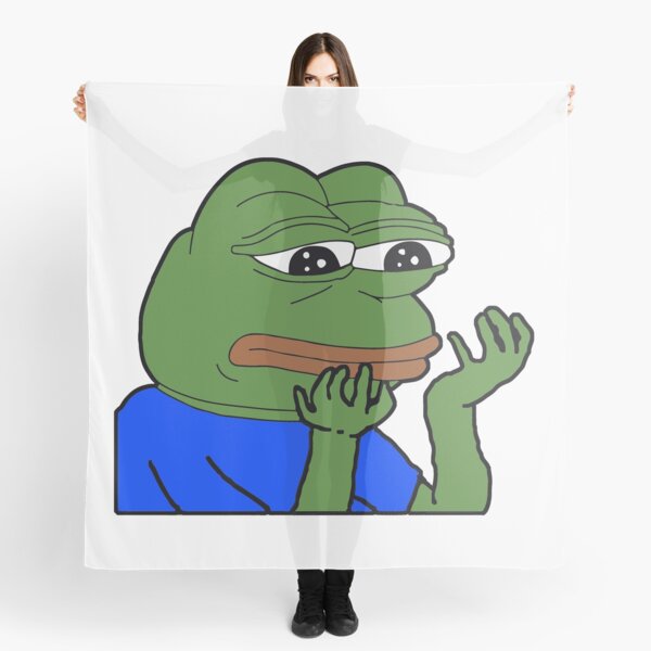 Item preview, PepeHands - Sad Frog Emote Design designed and sold by TwoRabbits.