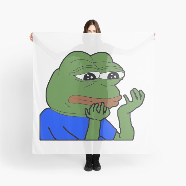 Item preview, PepeHands - Sad Frog Emote Design designed and sold by TwoRabbits.