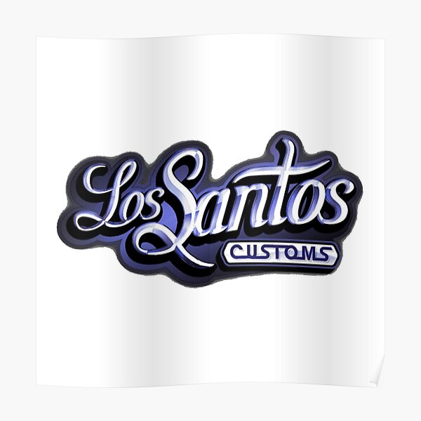 Logo Los Santos Customs GTA 5 de haute qualité Poster