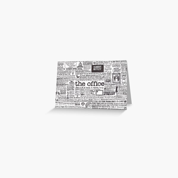 A Visual Representation of the Office Greeting Card