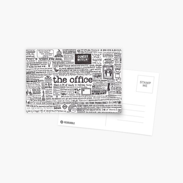 A Visual Representation of the Office Postcard