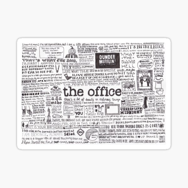 A Visual Representation of the Office Sticker