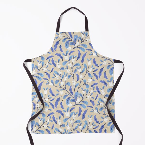 Item preview, Snowberry Botanical | Blue on Tan designed and sold by RebeccaFlaherty.