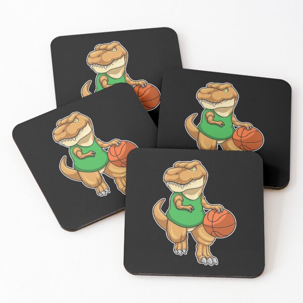 Item preview, Dinosaur at Sports with Basketball designed and sold by Snabdesign84.