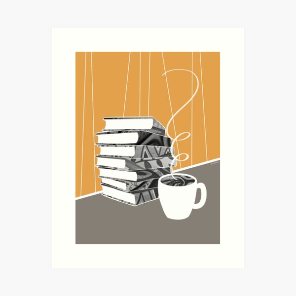 Item preview, Books and yellow cup designed and sold by Mallory Bernard.