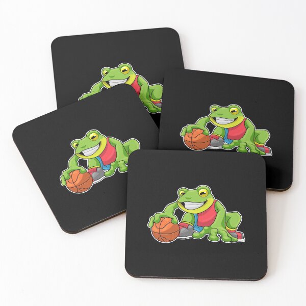 Item preview, Frog at Sports with Basketball designed and sold by Snabdesign84.