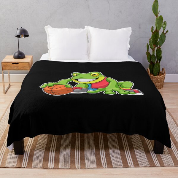 Item preview, Frog at Sports with Basketball designed and sold by Snabdesign84.