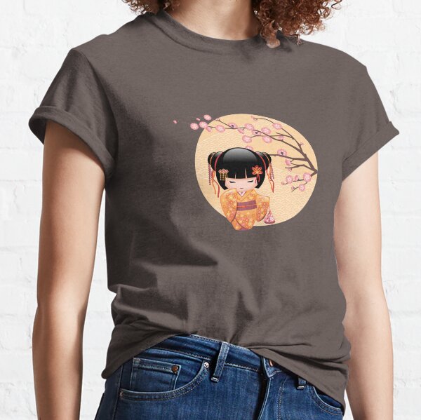 Japanese Ume Kokeshi Doll Classic T-Shirt