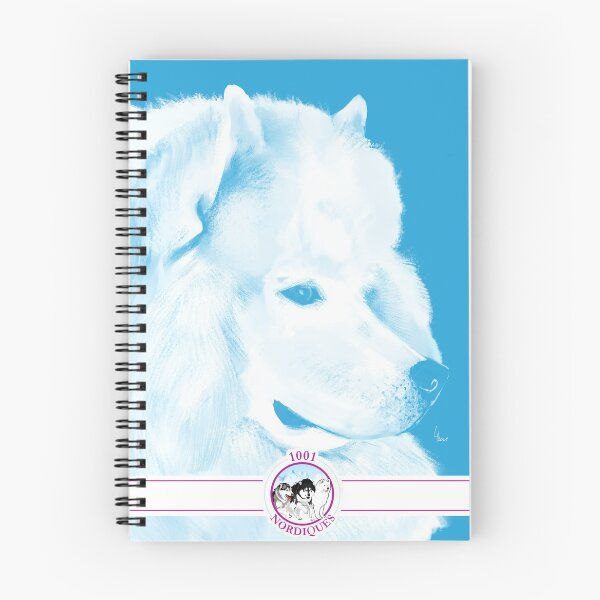 Artikelvorschau, Samoyed mit Logo - 1001 Nordiques entworfen und verkauft von 1001 Nordiques.