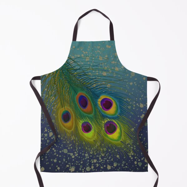 Item preview, Peacock feather on blue green gradient pattern designed and sold by Ittele.