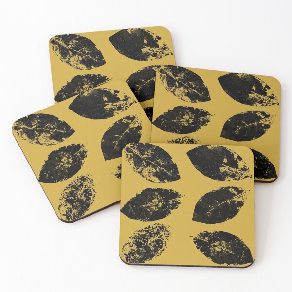 Item preview, Real Tree Leafs printed black designed and sold by burbuja.