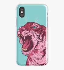 Magenta tiger iPhone Case