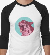 Camiseta ¾ estilo béisbol Tigre magenta