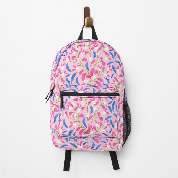 Item preview, Snowberry Botanical | Cobalt on Pink designed and sold by RebeccaFlaherty.