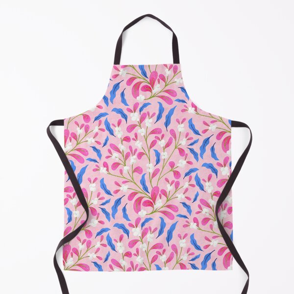 Item preview, Snowberry Botanical | Cobalt on Pink designed and sold by RebeccaFlaherty.
