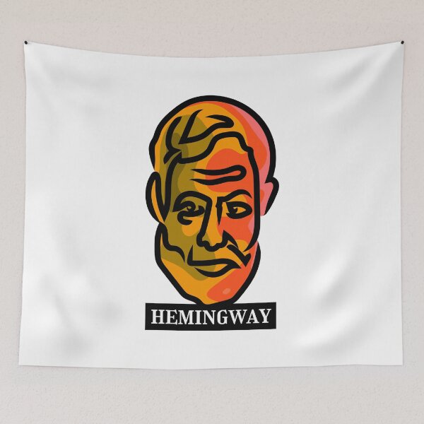 Item preview, Hemingway portrait designed and sold by Xdelacra.
