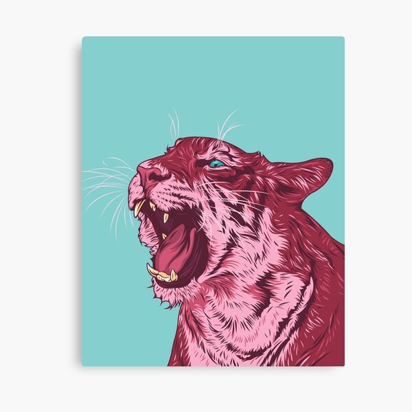 Magenta tiger Canvas Print