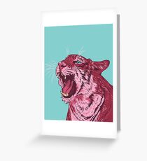 Magenta tiger Greeting Card