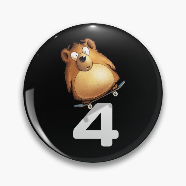 Item preview, Fourth Birthday Skateboard Bear 4 designed and sold by FD-Design.