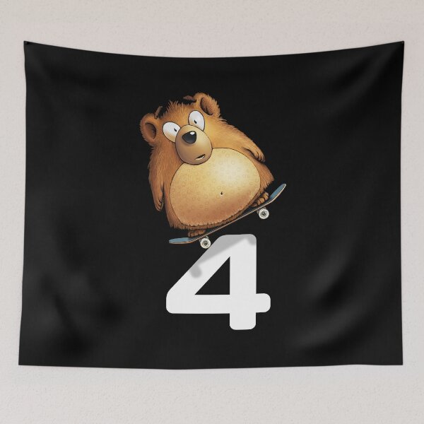 Item preview, Fourth Birthday Skateboard Bear 4 designed and sold by FD-Design.