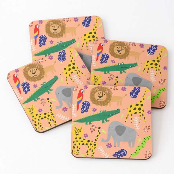 Item preview, Fun and Pastel Jungle Animal Illustration designed and sold by Illustratebynat.