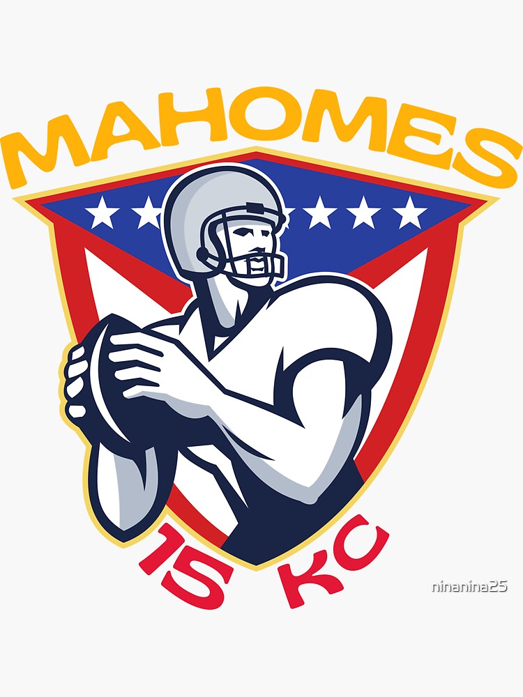 Patrick Mahomes 15 Chiefs  Sticker by fezztee