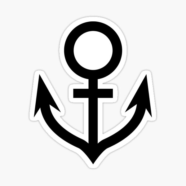Jojo - Soft & Wet Anchor (Variant 2, White) Sticker