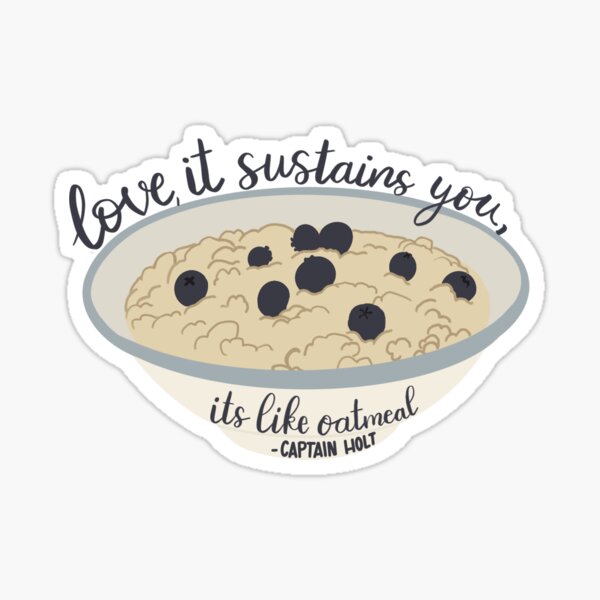 Item preview, Love is like oatmeal designed and sold by Coffeehouse Doodles.