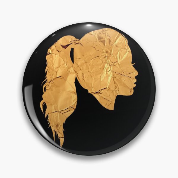 Item preview, Beauty Salon Women Faces - Foil Tin Long hair ponytail  designed and sold by Dr.YesOrNo.