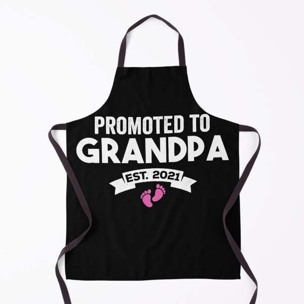 Artikelvorschau, Promoted To Grandpa Est 2021 - Newborn baby girl Grandfather entworfen und verkauft von majuga.