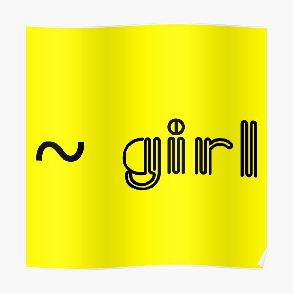 Forever Girl Wordman Design Poster