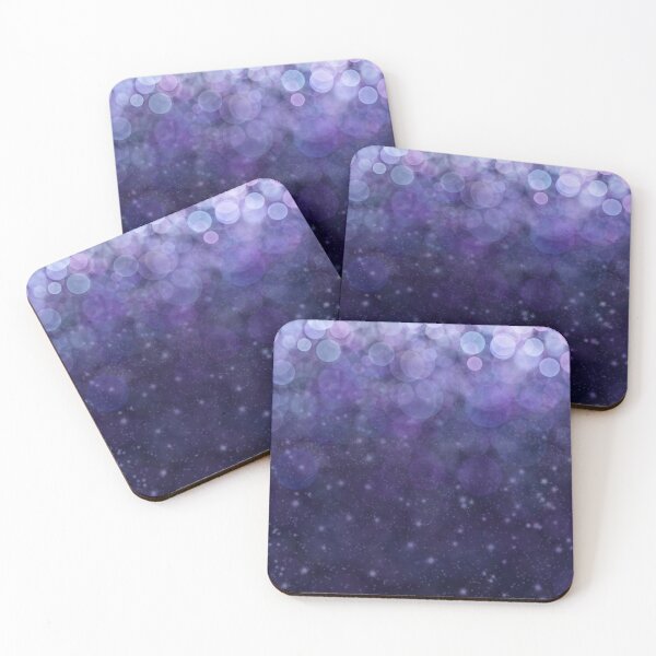 Artikelvorschau, Blauer Bokeh Glitter Kunstdruck entworfen und verkauft von DanaAndTheBooks.