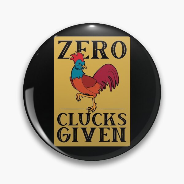 Item preview, Funny Chicken Zero Clucks Given Retro Rooster Graphic designed and sold by Huhnerdieb Apparel.
