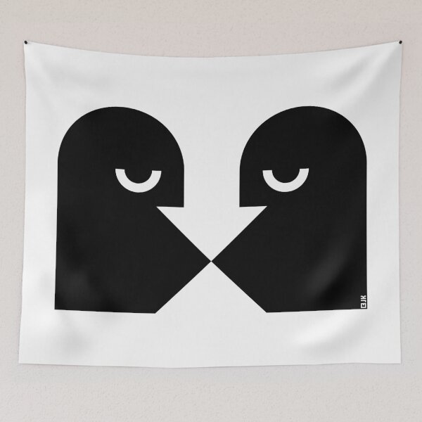 Item preview, Mouth Kiss / Kissing Couple (Smooching / Queer / 1C) designed and sold by MrFaulbaum.